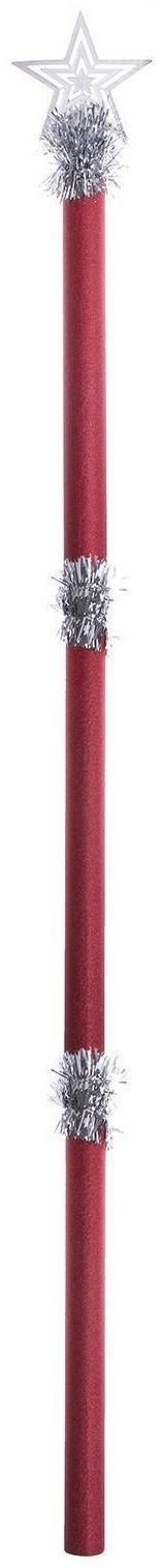 Посох Деда Мороза, красный, 1,2 м