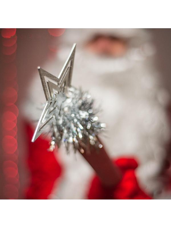 Посох Деда Мороза, красный, 1,2 м