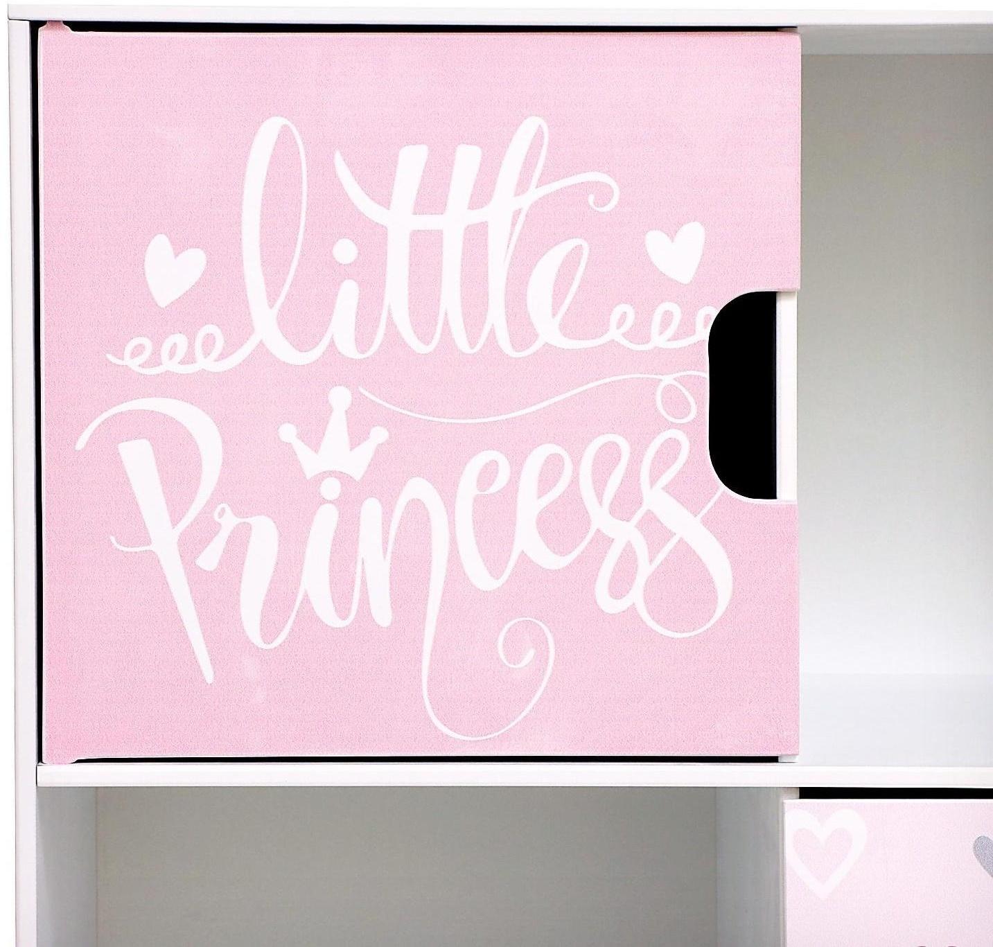 Стеллаж с дверцами Little Princess, 60 × 60 см, цвет белый