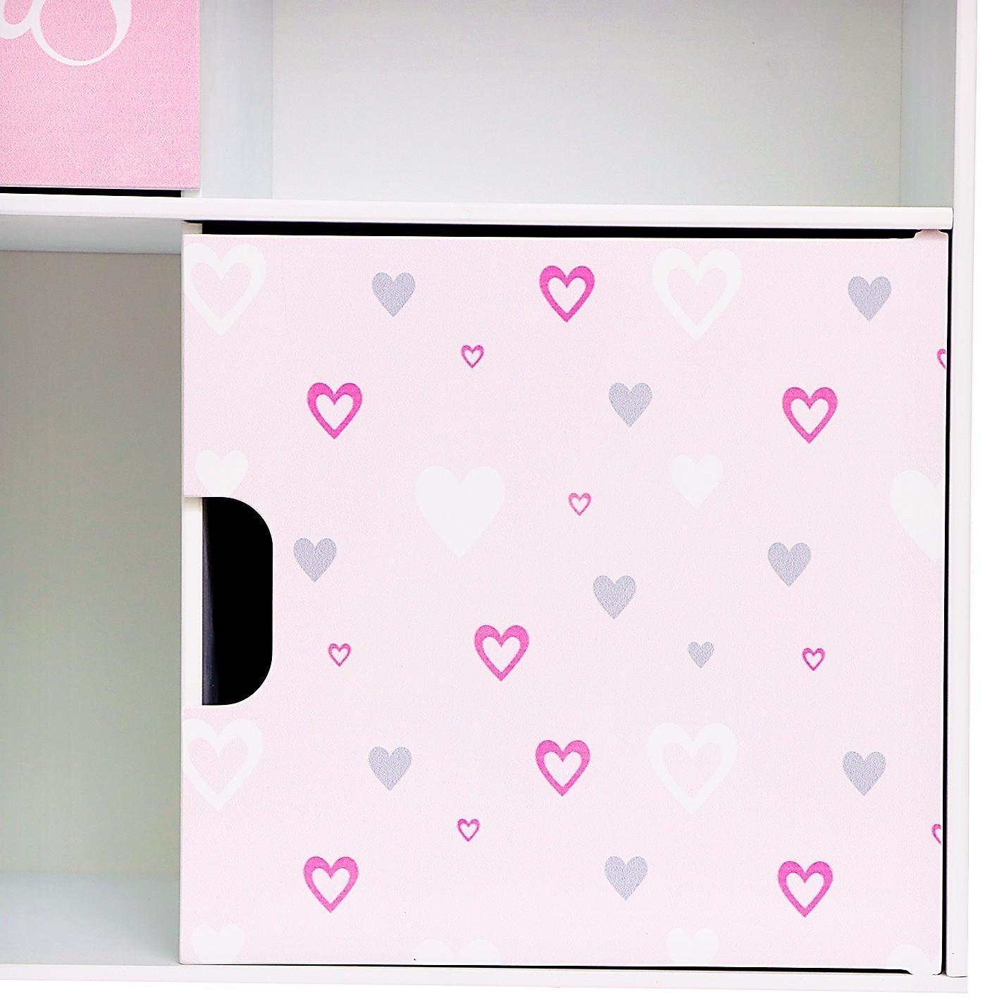 Стеллаж с дверцами Little Princess, 60 × 60 см, цвет белый