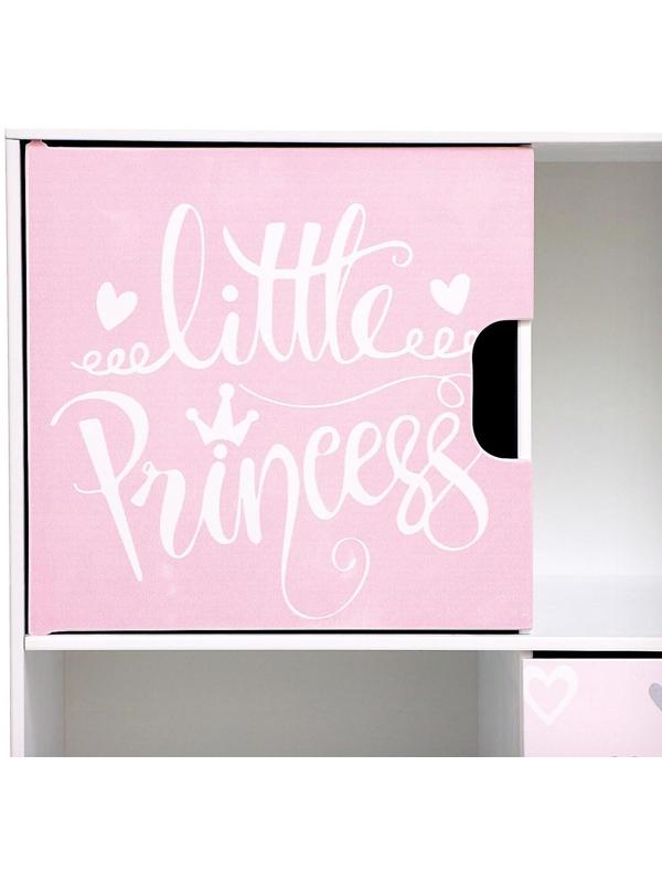 Стеллаж с дверцами Little Princess, 60 × 60 см, цвет белый