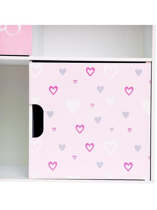 Стеллаж с дверцами Little Princess, 60 × 60 см, цвет белый