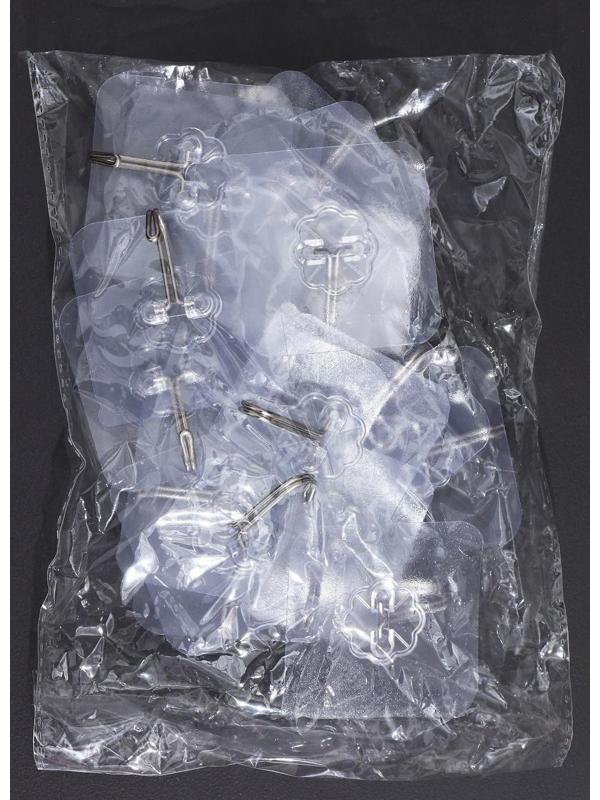 Крючок-наклейка, 6×6,5×2 см, цвет прозрачный