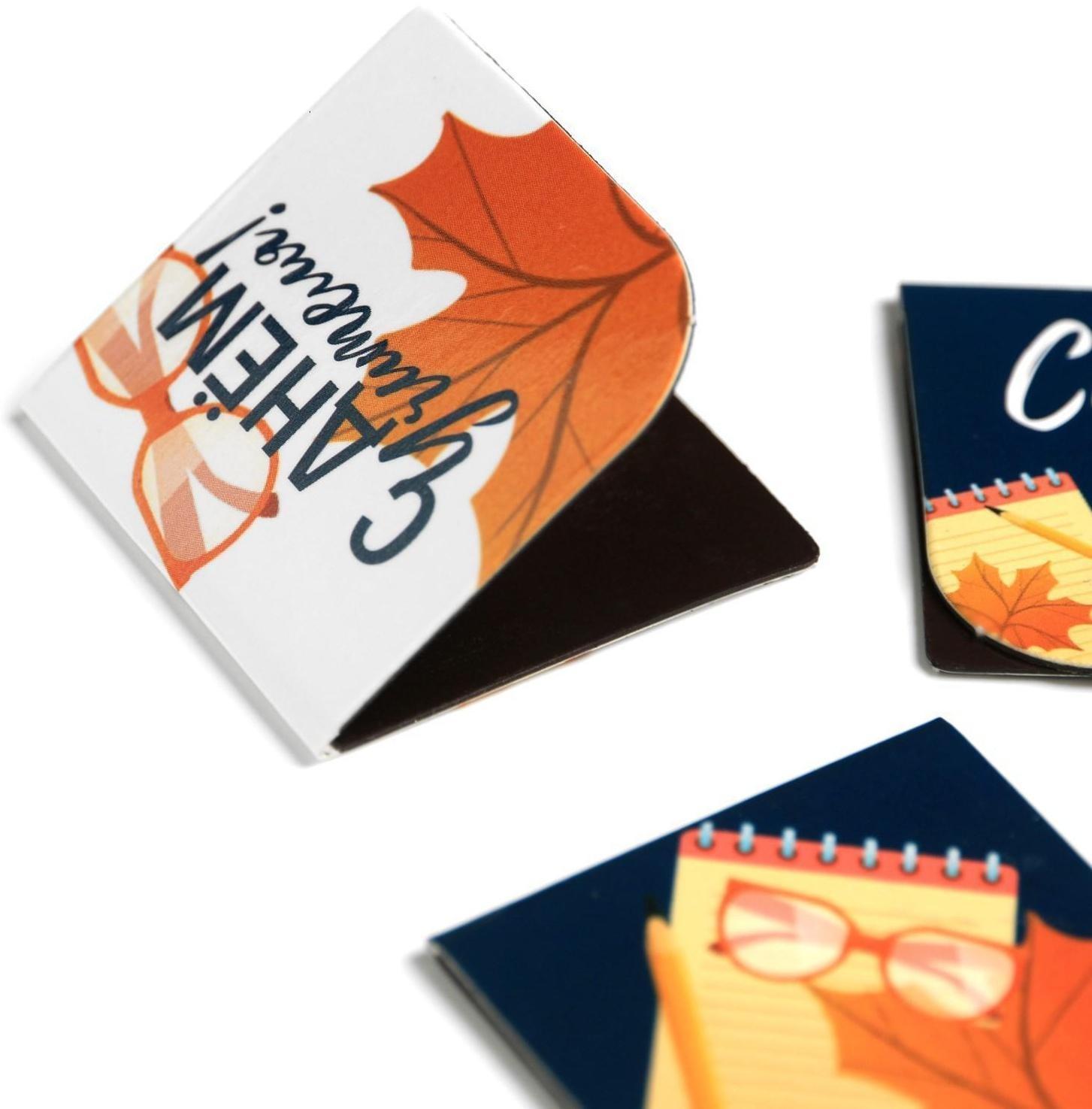 Магнитные закладки для книг в открытке 