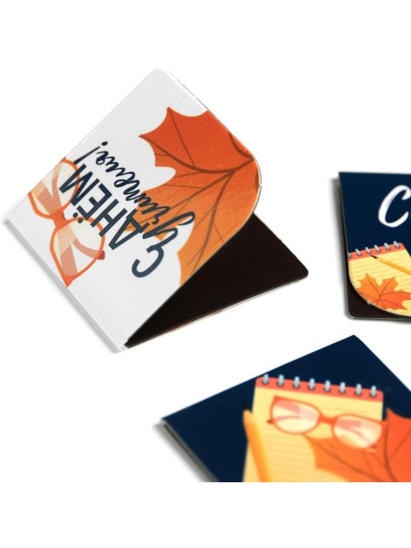 Магнитные закладки для книг в открытке 