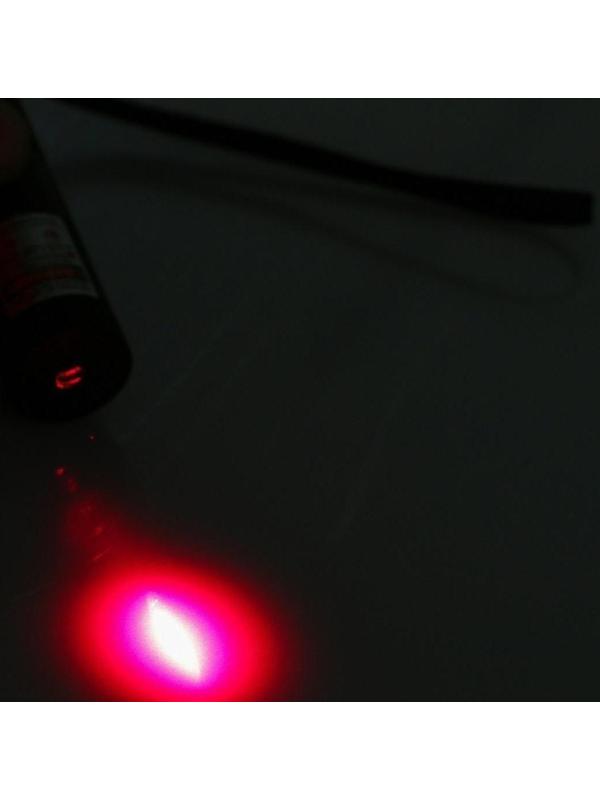 Лазерная указка аккумуляторная, дальность 2 км, красный луч, 14 х 2 см