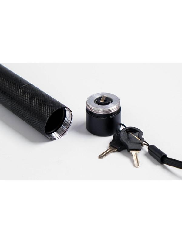 Лазерная указка аккумуляторная, дальность 2 км, красный луч, 14 х 2 см