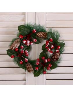 Венок новогодний d-16 см 