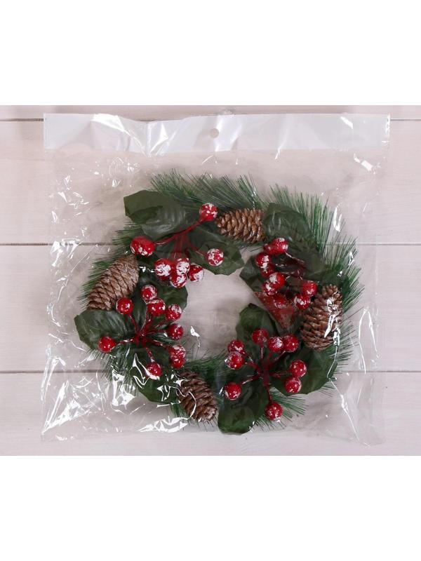 Венок новогодний d-16 см 