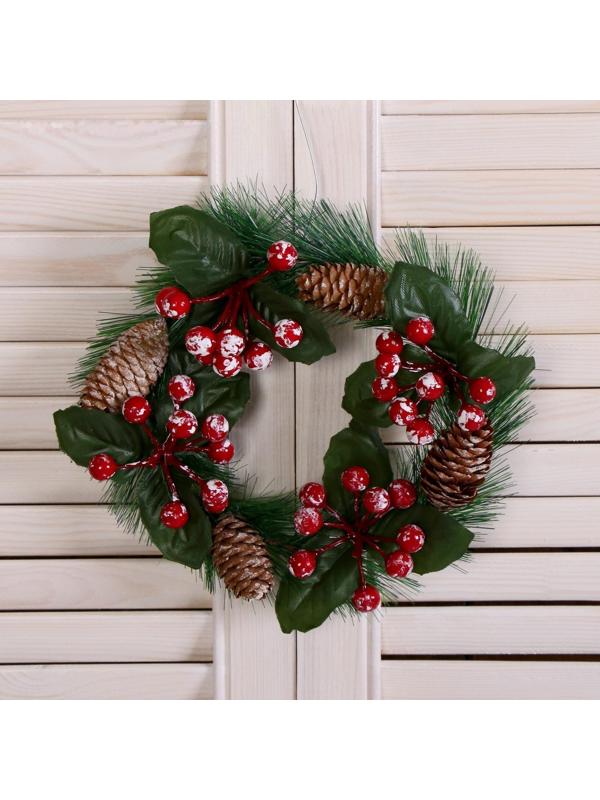Венок новогодний d-16 см 