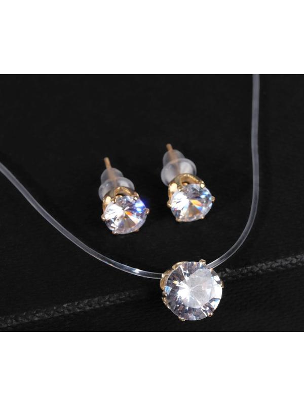 Гарнитур 2 предмета: серьги, кулон 