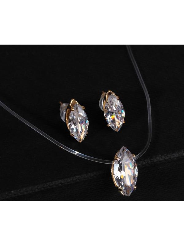 Гарнитур 2 предмета: серьги, кулон 