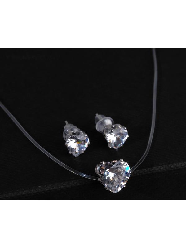 Гарнитур 2 предмета: серьги, кулон 