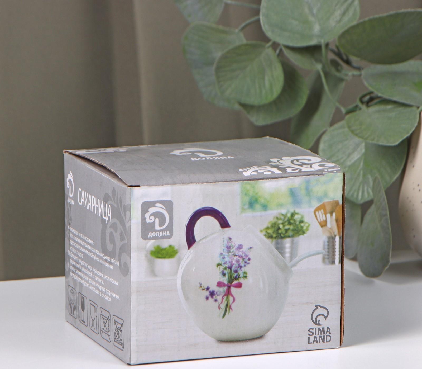 Сахарница с ложкой Доляна «Зайка», 200 мл