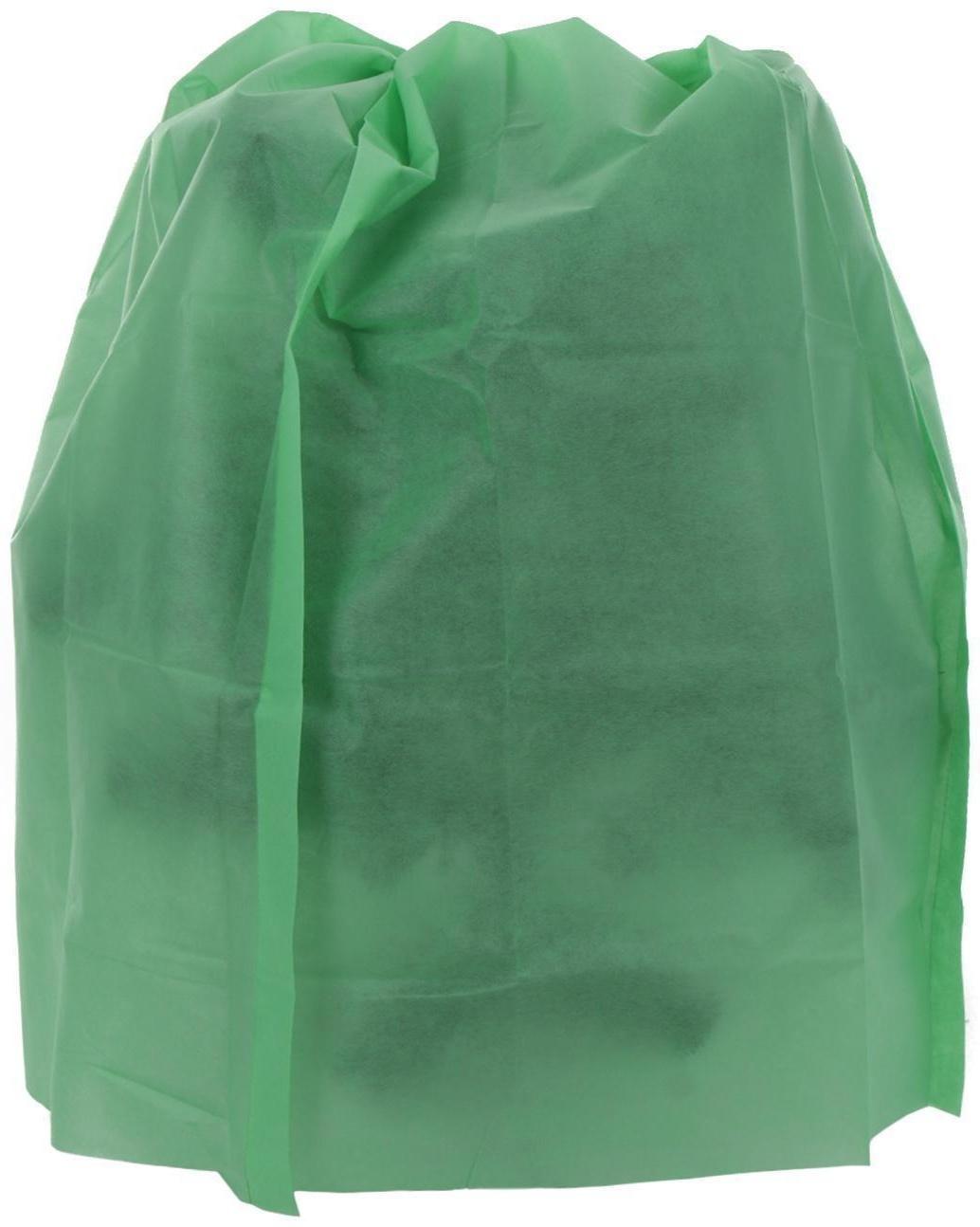 Чехол для растений, прямоугольный на шнурках, 120 × 80 см, спанбонд с УФ-стабилизатором, плотность 60 г/м², цвет МИКС