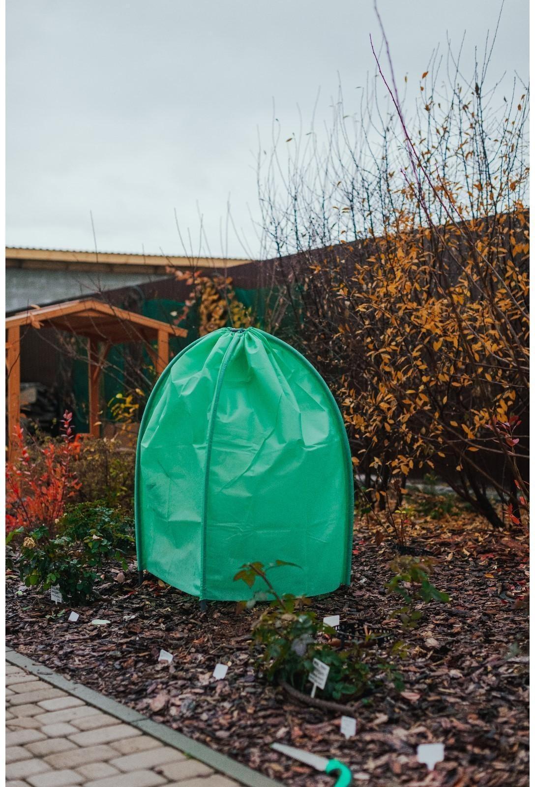 Чехол для растений, прямоугольный на шнурках, 120 × 80 см, спанбонд с УФ-стабилизатором, плотность 60 г/м², цвет МИКС