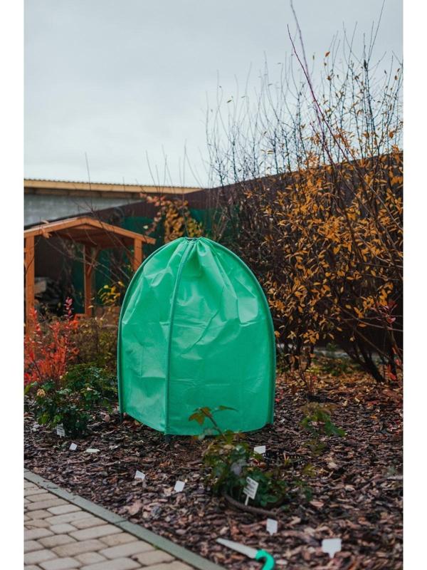 Чехол для растений, прямоугольный на шнурках, 120 × 80 см, спанбонд с УФ-стабилизатором, плотность 60 г/м², цвет МИКС