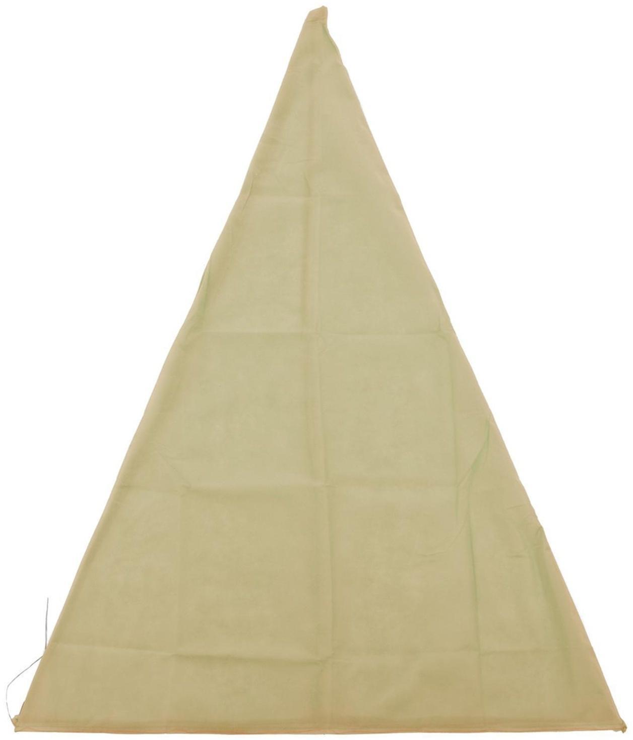 Чехол для растений, конус на завязках, 120 × 100 см, спанбонд с УФ-стабилизатором, плотность 60 г/м², зелёный