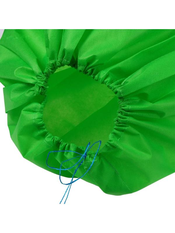 Чехол для растений, конус на завязках, 120 × 100 см, спанбонд с УФ-стабилизатором, плотность 60 г/м², зелёный