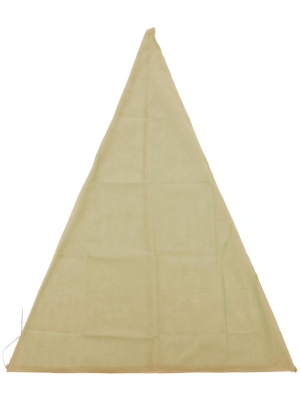 Чехол для растений, конус на завязках, 120 × 100 см, спанбонд с УФ-стабилизатором, плотность 60 г/м², зелёный