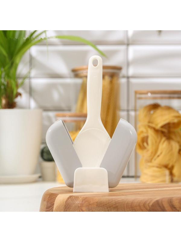 Ложка для мультиварки с подставкой, 7×3×20,5 см, цвет МИКС