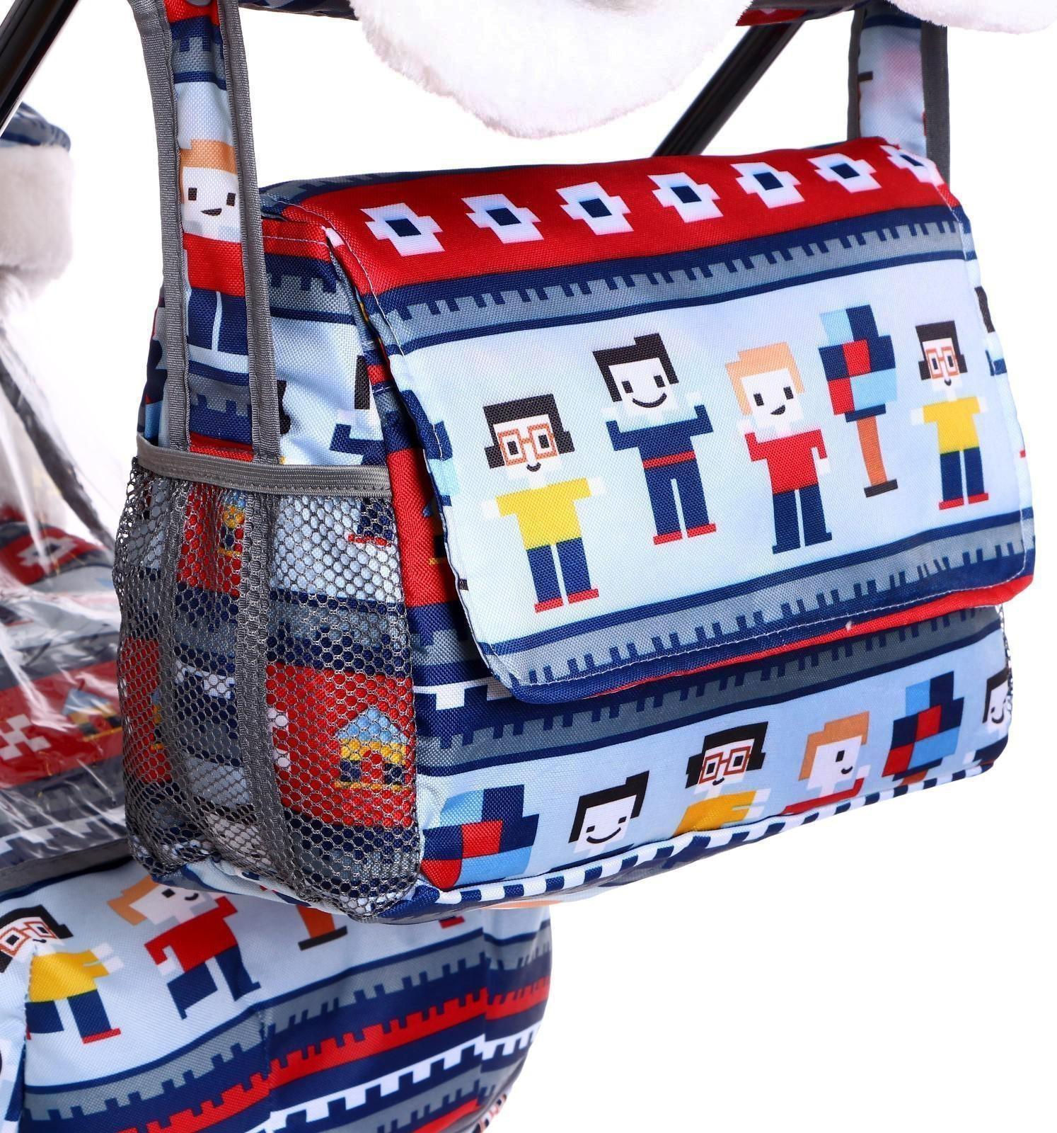 Санки-коляска «Ника детям 7-5», в стиле Лего