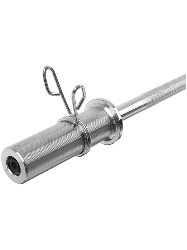 Гриф прямой 120 см, d=50 мм, вес 6,3 кг, с замками