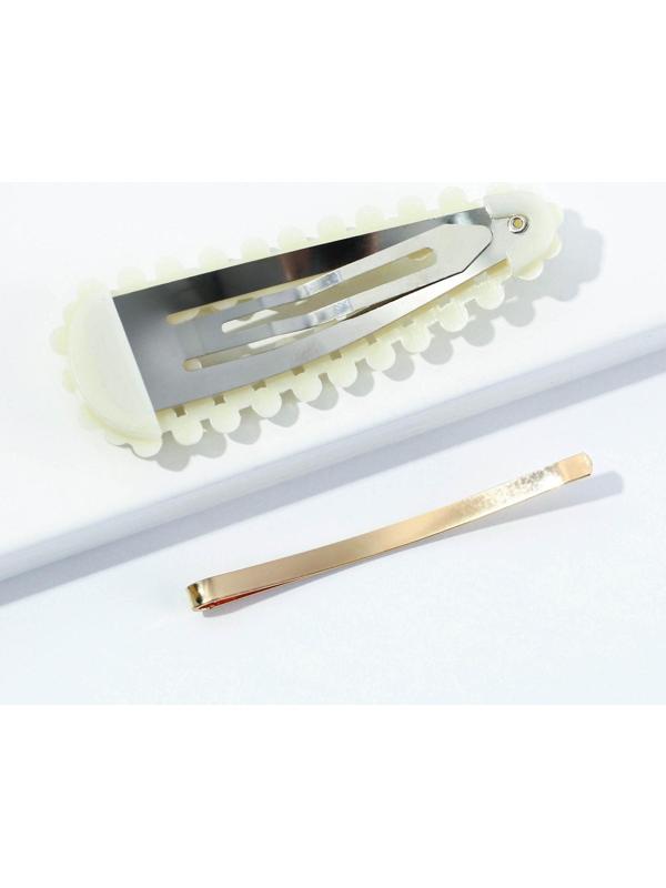 Заколка и невидимка для волос на подложке With love, 2 шт.