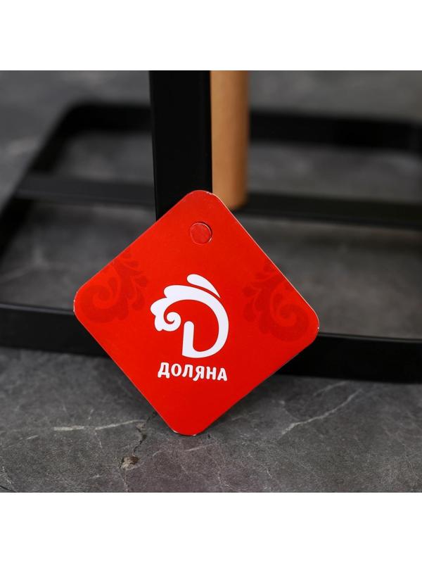 Подставка под бумажные полотенца Доляна, 30×15×15 см, цвет чёрный