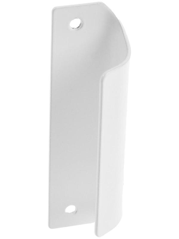 Ручка балконная с защелкой, белая