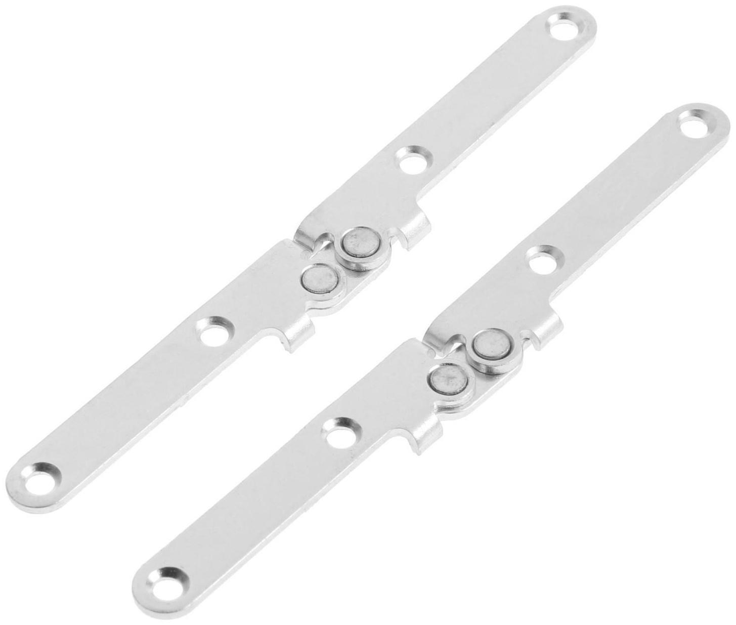 Петля ломберная плоская 130х15 мм сталь, цвет цинк, 2 шт.