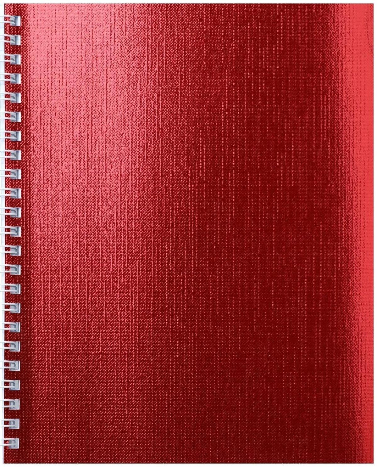 Тетрадь 48 листов в клетку, на гребне METALLIC 