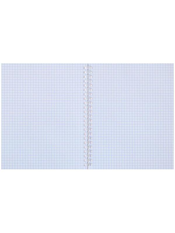 Тетрадь 48 листов в клетку, на гребне METALLIC 
