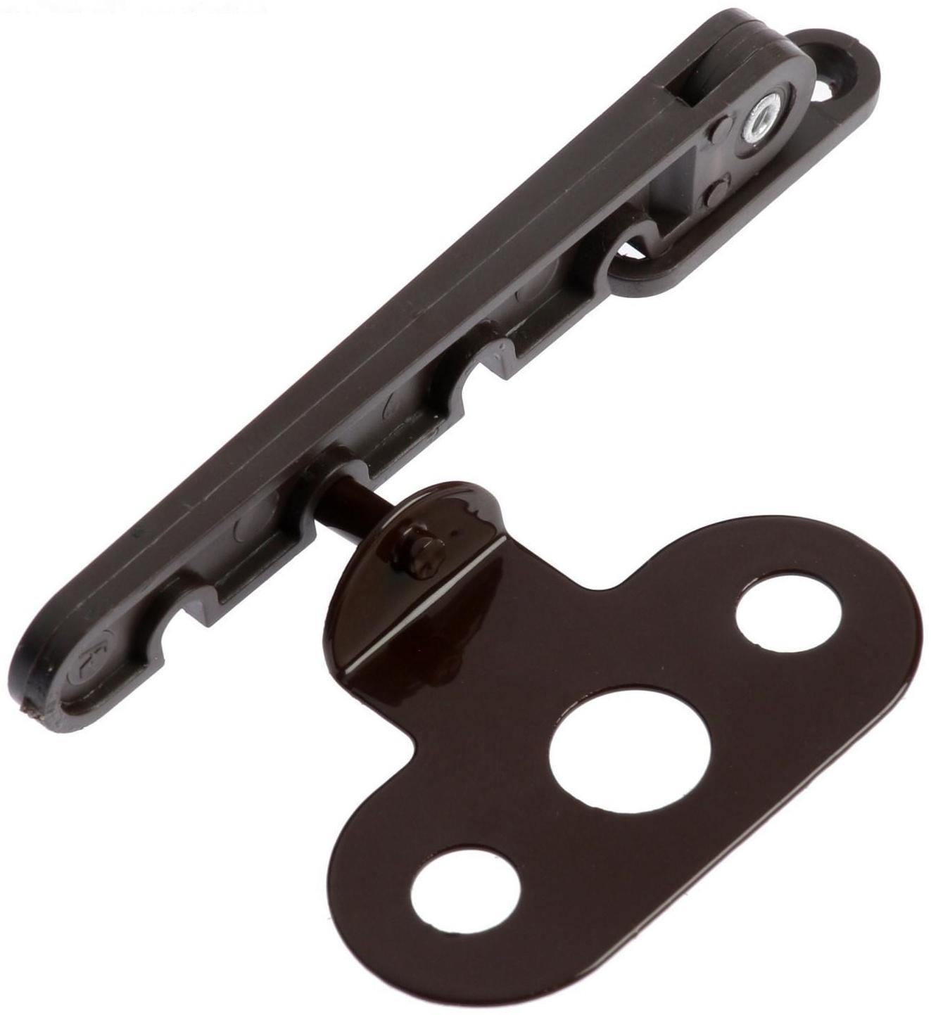 Ограничитель оконный для ПВХ, коричневый