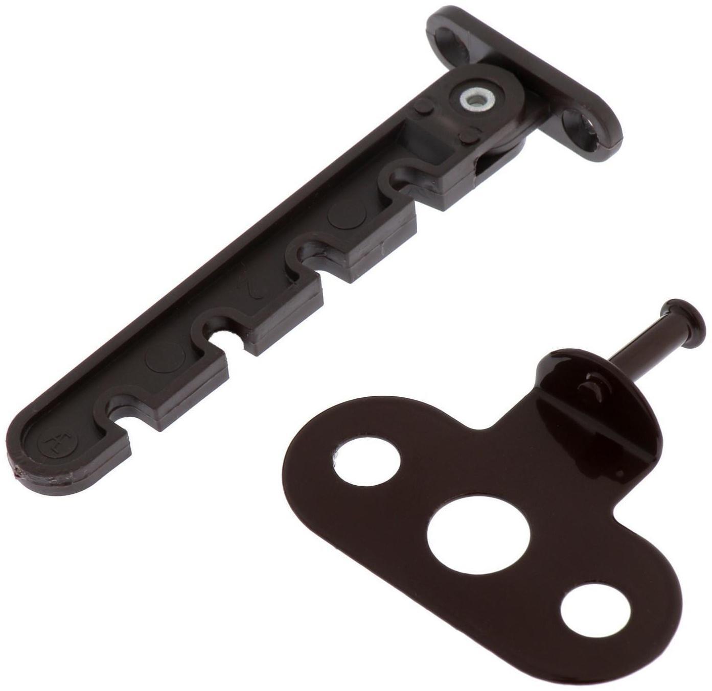 Ограничитель оконный для ПВХ, коричневый