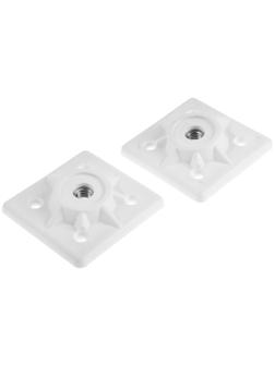 Держатель ножки табурета М10 мм, белый, 2 шт.