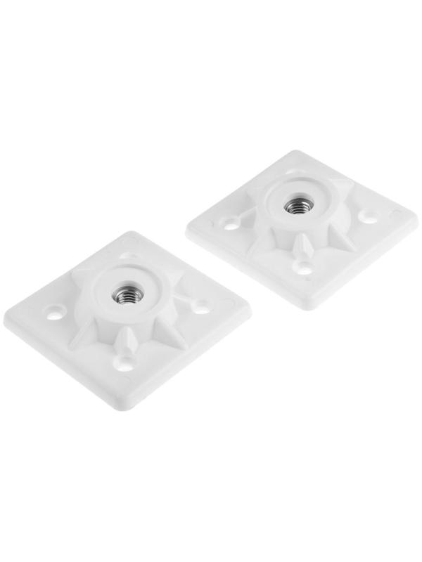 Держатель ножки табурета М10 мм, белый, 2 шт.