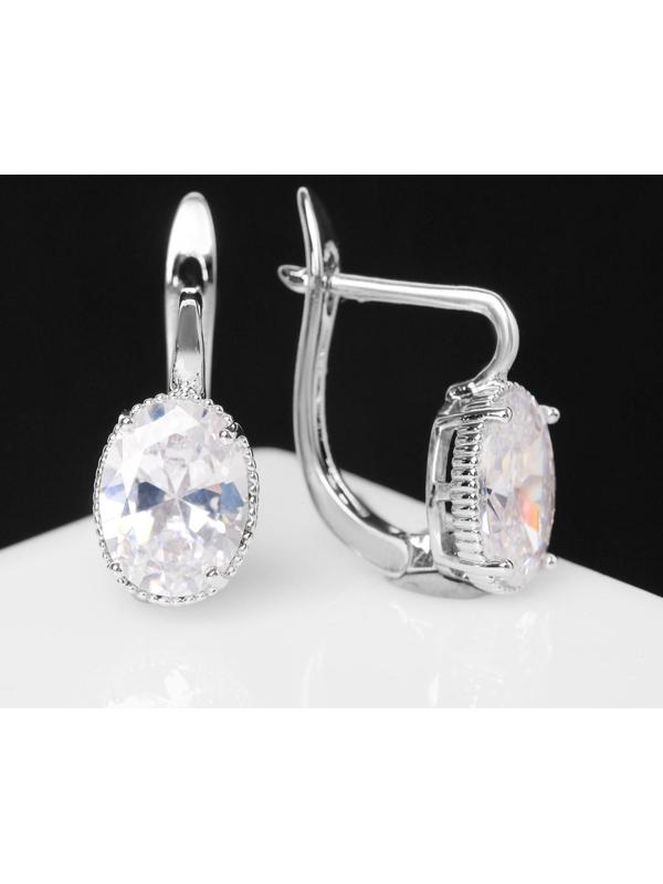 Серьги со стразами 