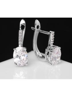 Серьги со стразами 