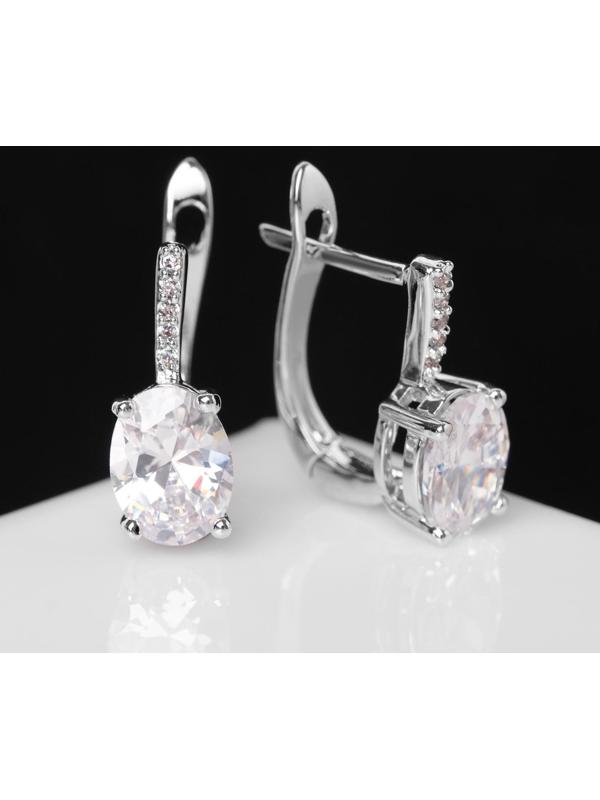 Серьги со стразами 