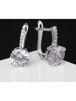 Серьги со стразами 