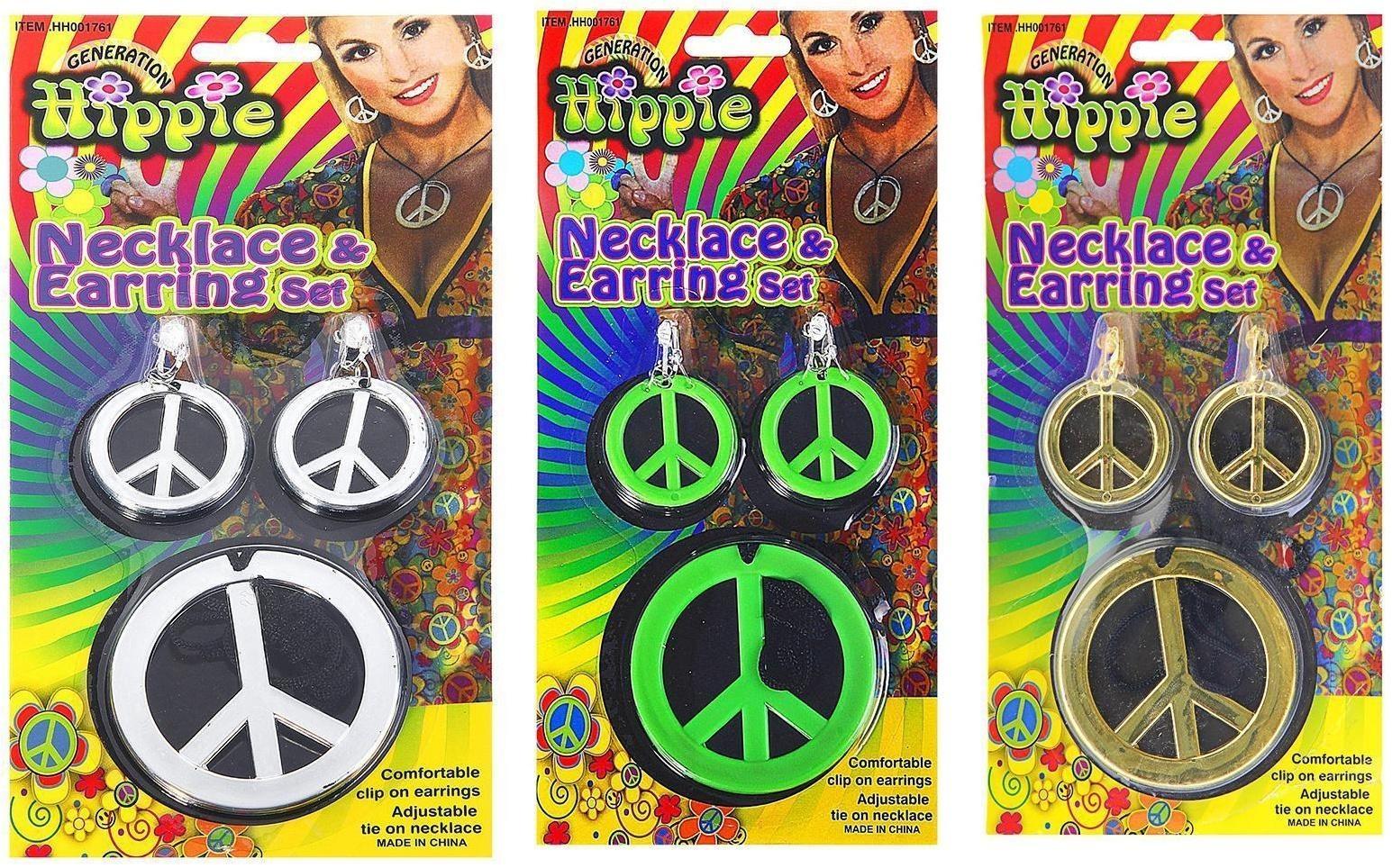 Карнавальный набор «Мир», серьги, колье, цвета МИКС