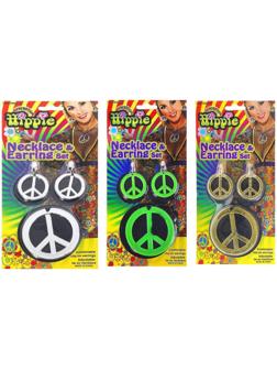 Карнавальный набор «Мир», серьги, колье, цвета МИКС