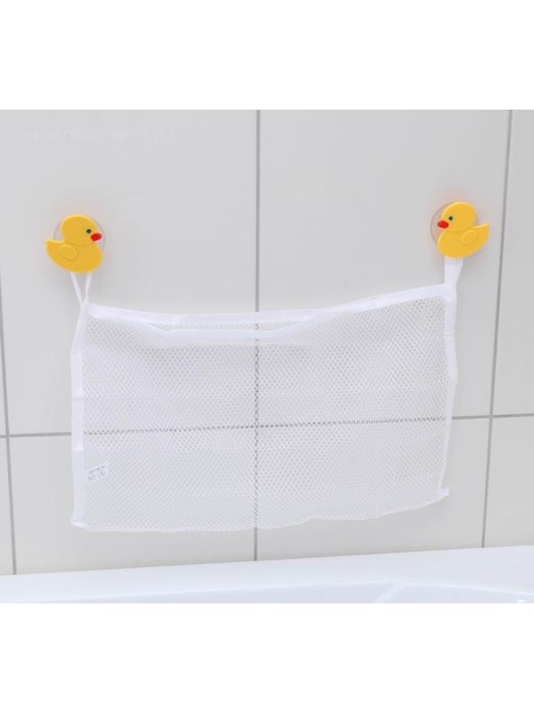 Сетка для игрушек и мелочей на присосках Доляна «Утята», 38×27 см