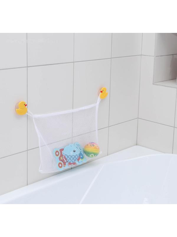 Сетка для игрушек и мелочей на присосках Доляна «Утята», 38×27 см