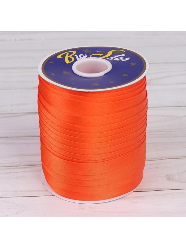 Косая бейка, 15 мм × 132 м, цвет оранжевый F157