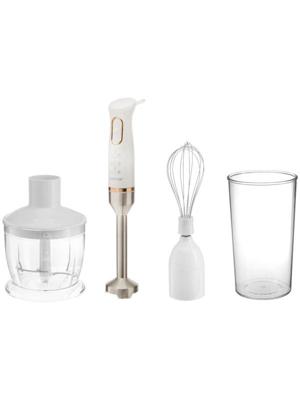 Блендер Centek CT-1347, погружной, 800 Вт, 0.6 л, 2 скорости, белый