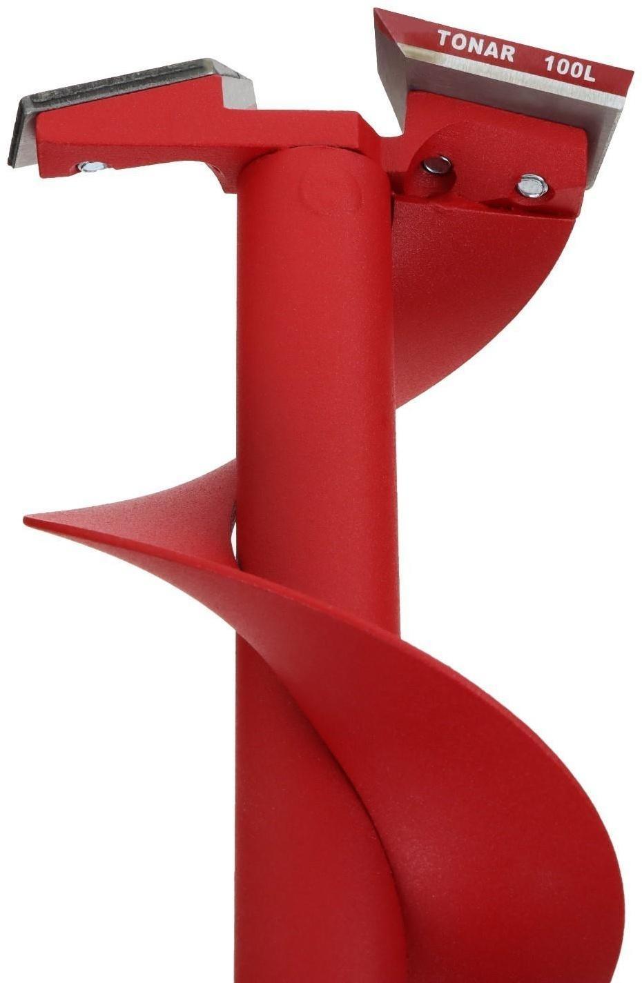 Ледобур BURAN 100L, левое вращение, цельнотянутый шнек, LB-100L