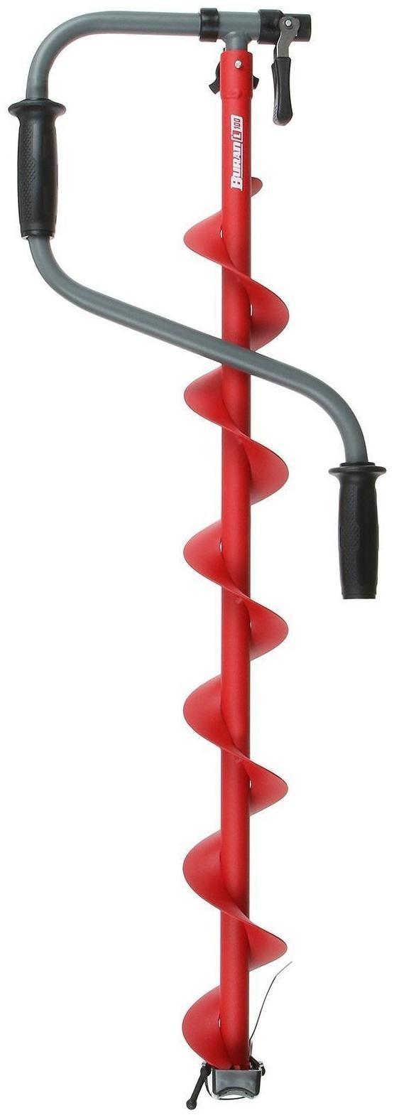 Ледобур BURAN 100L, левое вращение, цельнотянутый шнек, LB-100L