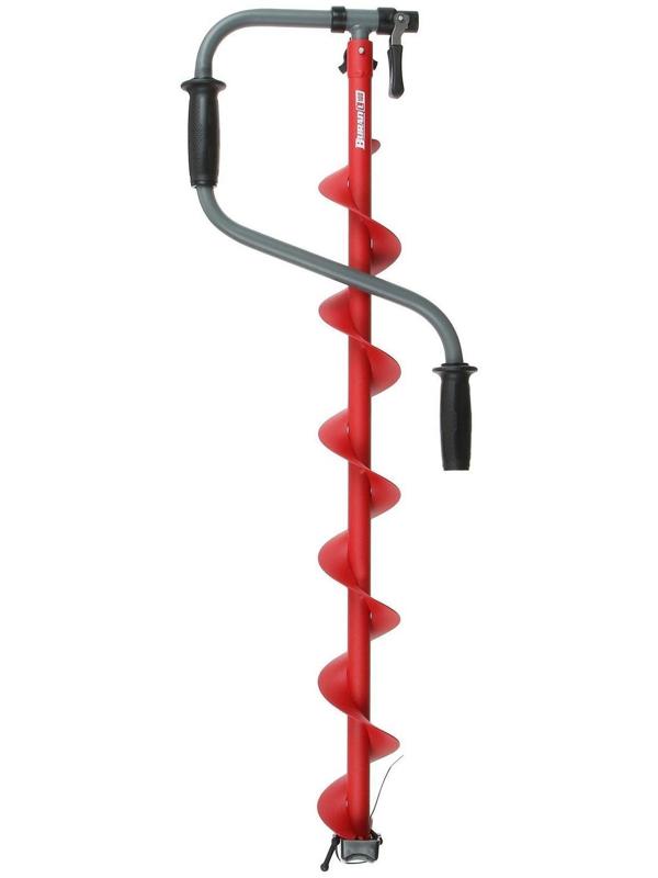 Ледобур BURAN 100L, левое вращение, цельнотянутый шнек, LB-100L